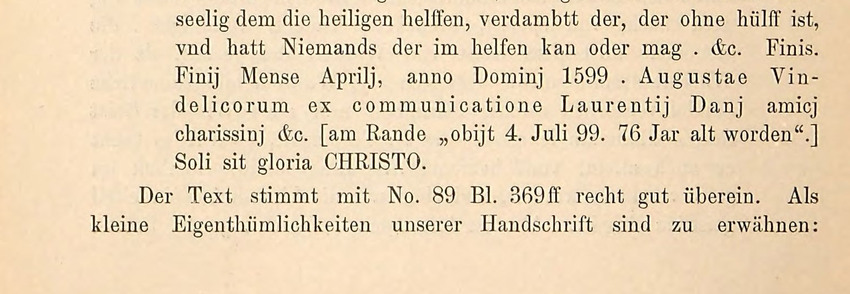 Source crop: April 1599 and a death-date discrepancy · ID unrecorded