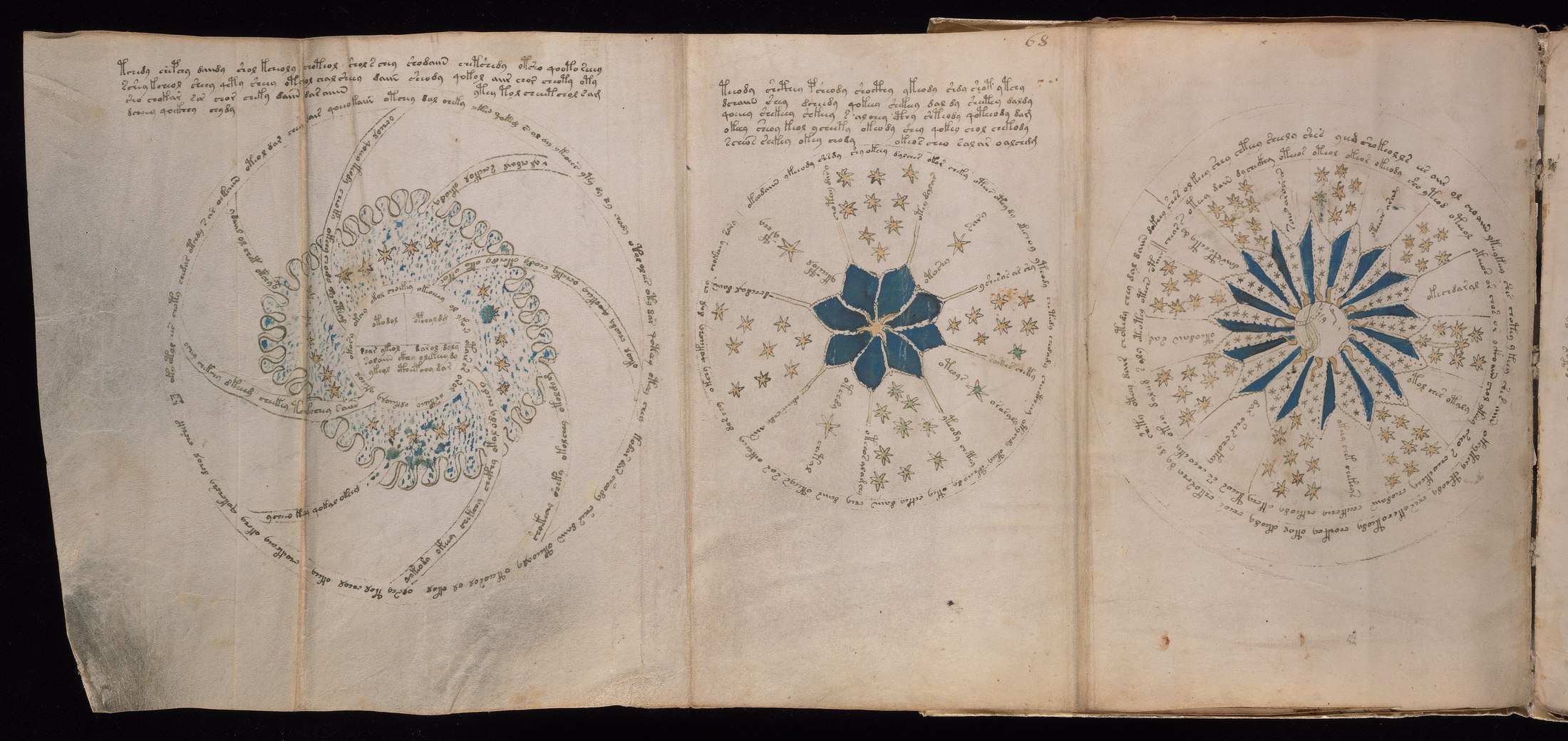 Yale manuscript view f068v