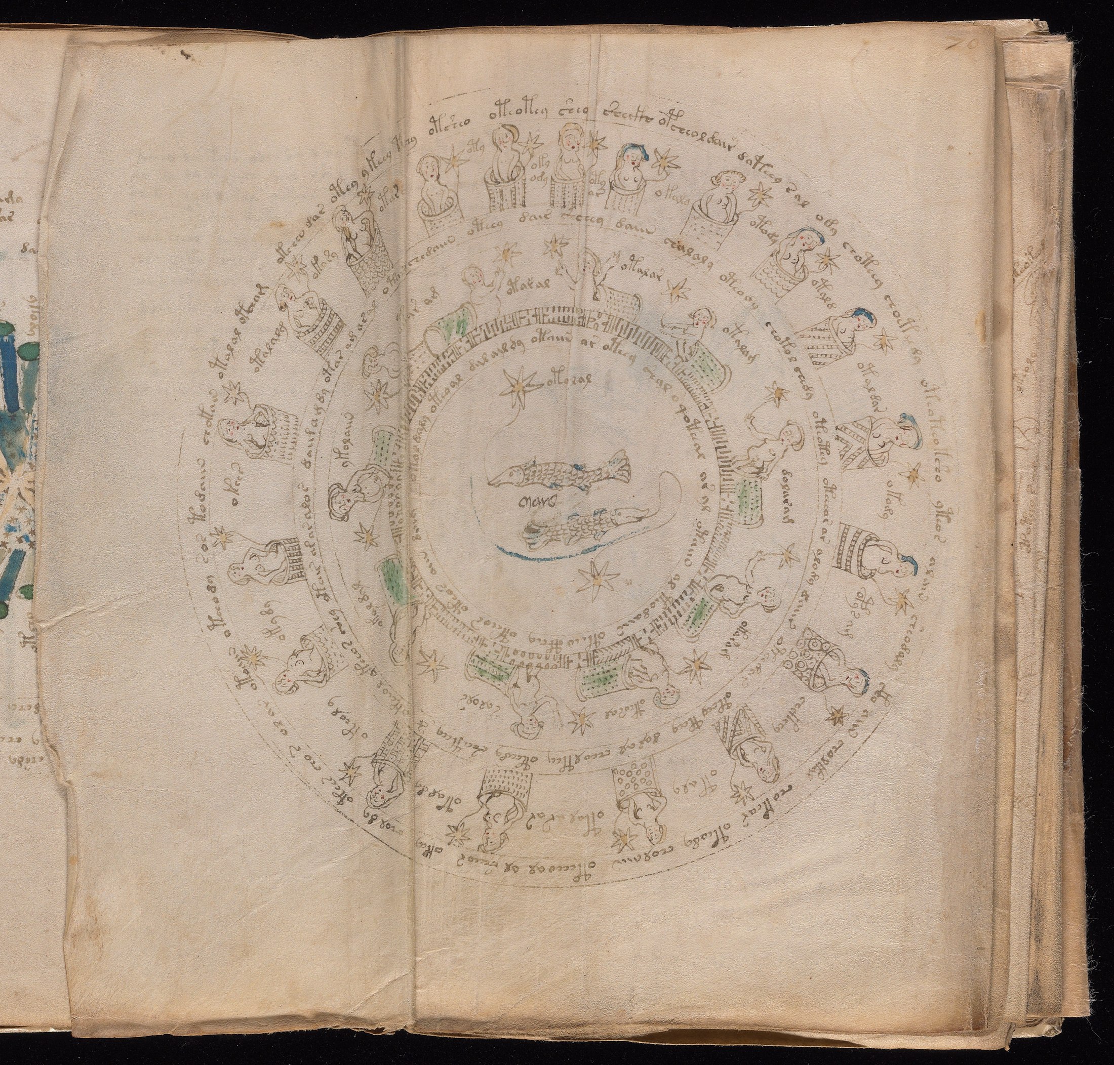 Yale manuscript view 70v (part)