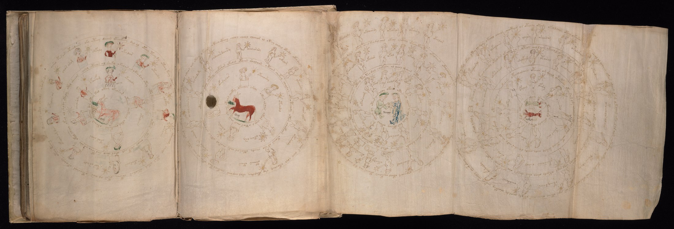 Yale manuscript view 71v and 72r