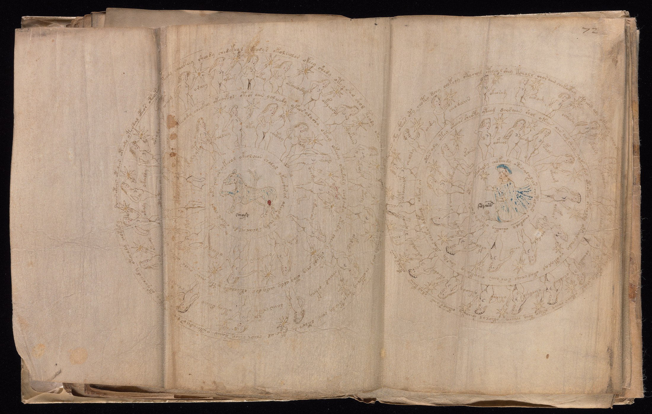 Yale manuscript view 72v (part)