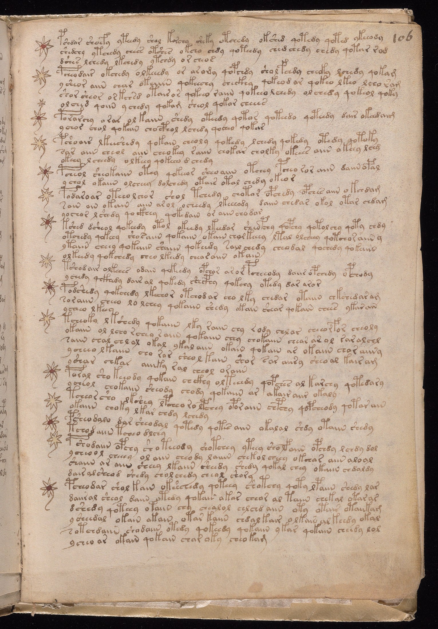 Yale manuscript view f106r