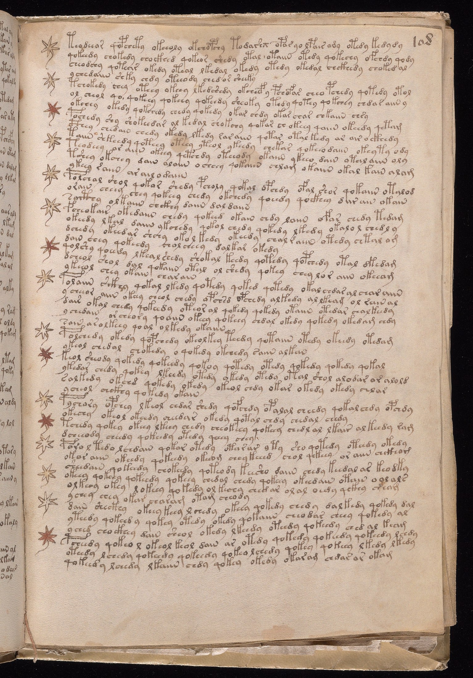 Yale manuscript view f108r